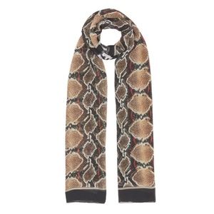 Burberry Scarf Snake Print Chiffon 78”x40” New